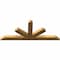 Ekena Millwork Saratoga Rough Sawn Timber Gable Bracket, Western Red Cedar, 84"W x 35"H x 4"D x 6"F, 10/12 Pitch GBW084X35X0406SAR00RWR - alternate 3